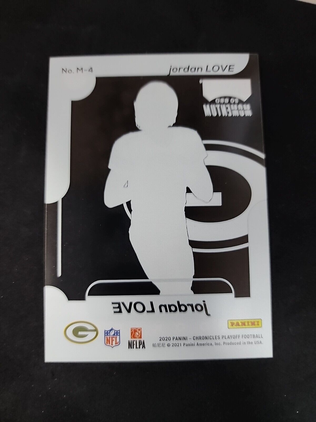 2020 Panini Chronicles Playoff Momentum Jordan Love #M-4 Green Bay Packers