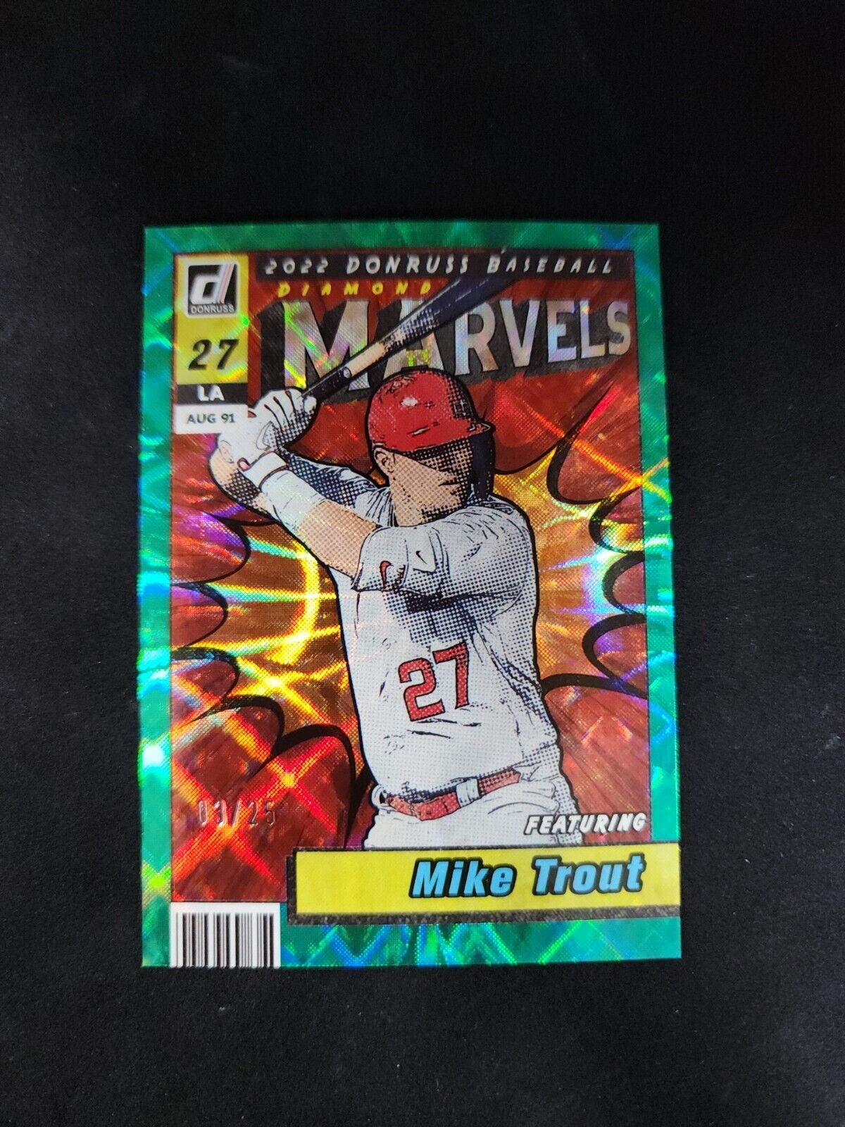 2022 Panini Donruss Mike Trout Marvels 03/25 #M-1