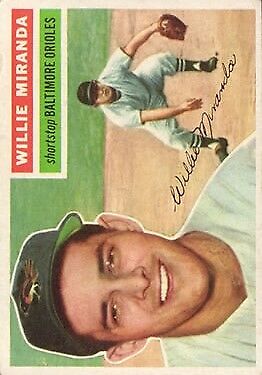 1956 Topps #103 Willie Miranda - NM