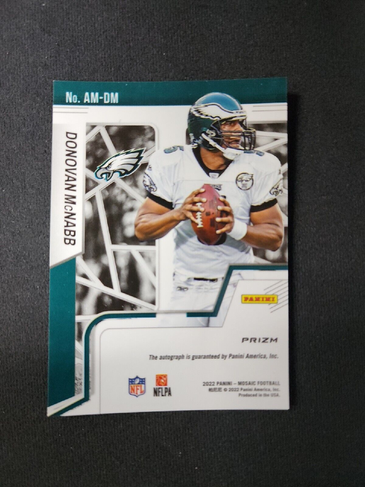 2022 Panini Mosaic Football Autographs Donovan McNabb RED Prizm Auto SP Eagles