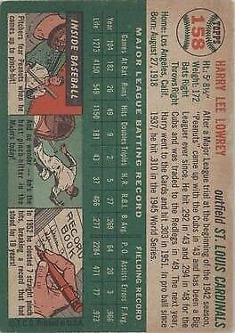 1954 Topps #158 Peanuts Lowrey - NM