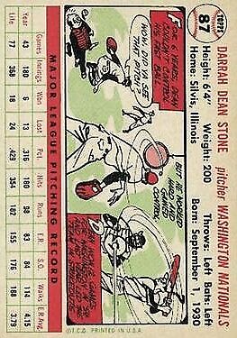 1956 Topps #87 Dean Stone - NM