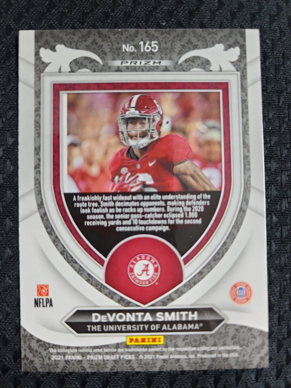 2021 Panini Prizm Draft Picks DeVonta Smith RC GREEN Crusade Eagles Rookie