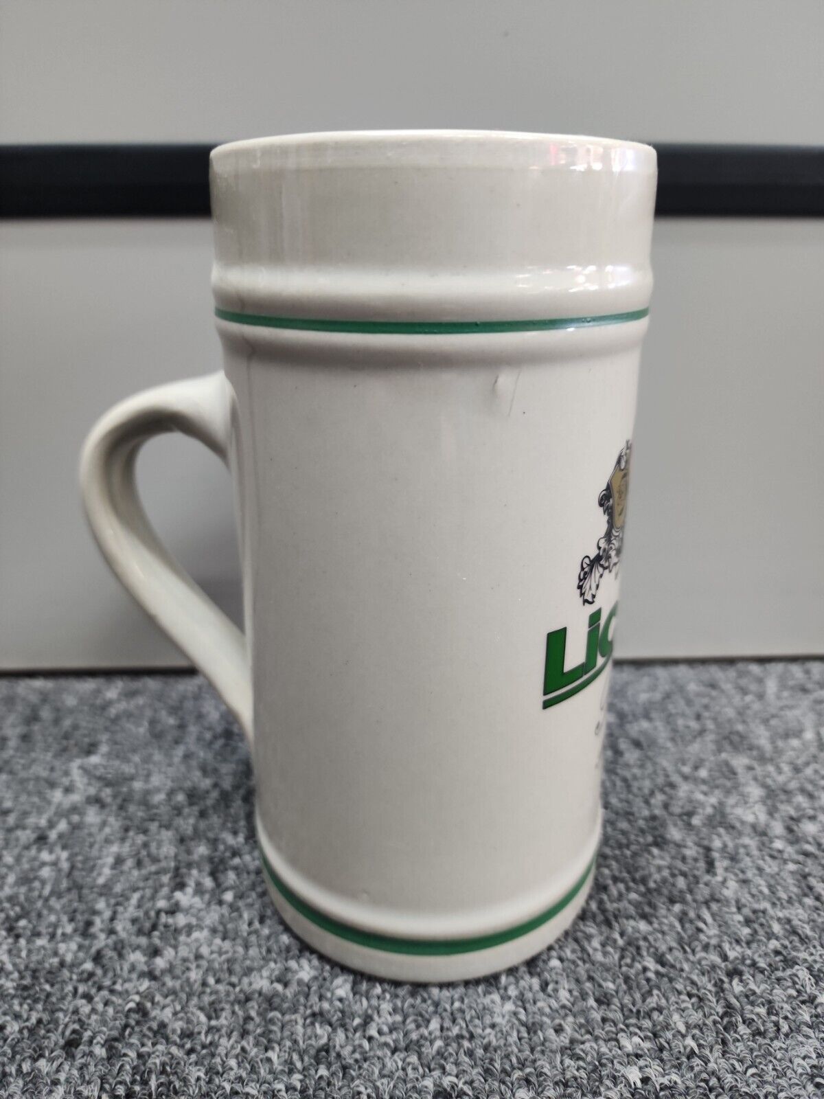 Huge Vintage 1981 Giant Rastal 1 Liter Beer Stein Mug Licher Bier Premium 7 1/2"