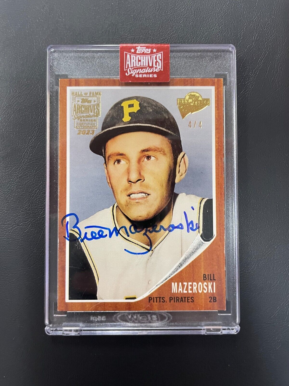 2023 Topps Archives Signature Bill Mazeroski Auto 4/4