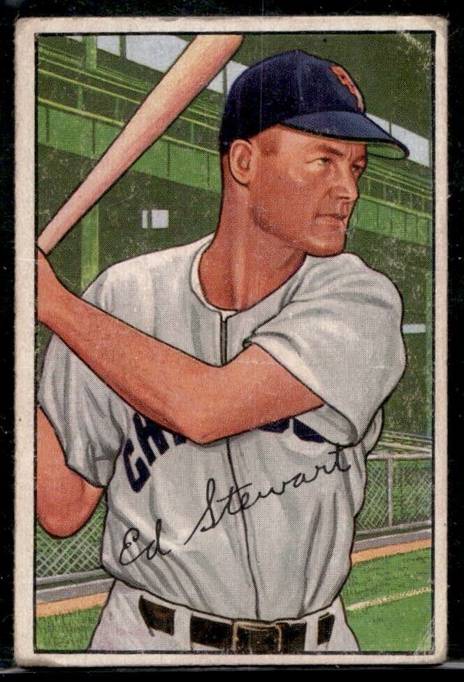 1952 Bowman #185 Eddie Stewart - NM