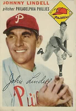 1954 Topps #51 Johnny Lindell - Vg+