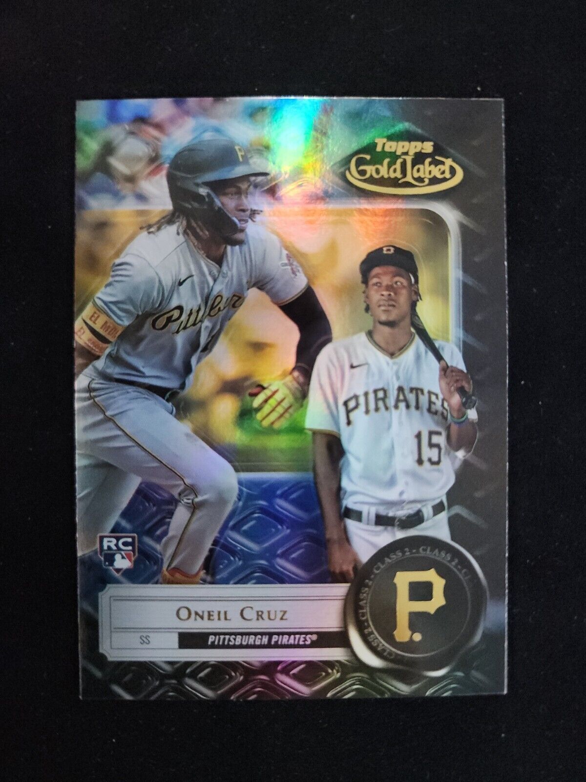 2022 Topps Gold Label #95 Oneil Cruz - Pittsburgh Pirates RC CLASS 1 BLACK FOIL