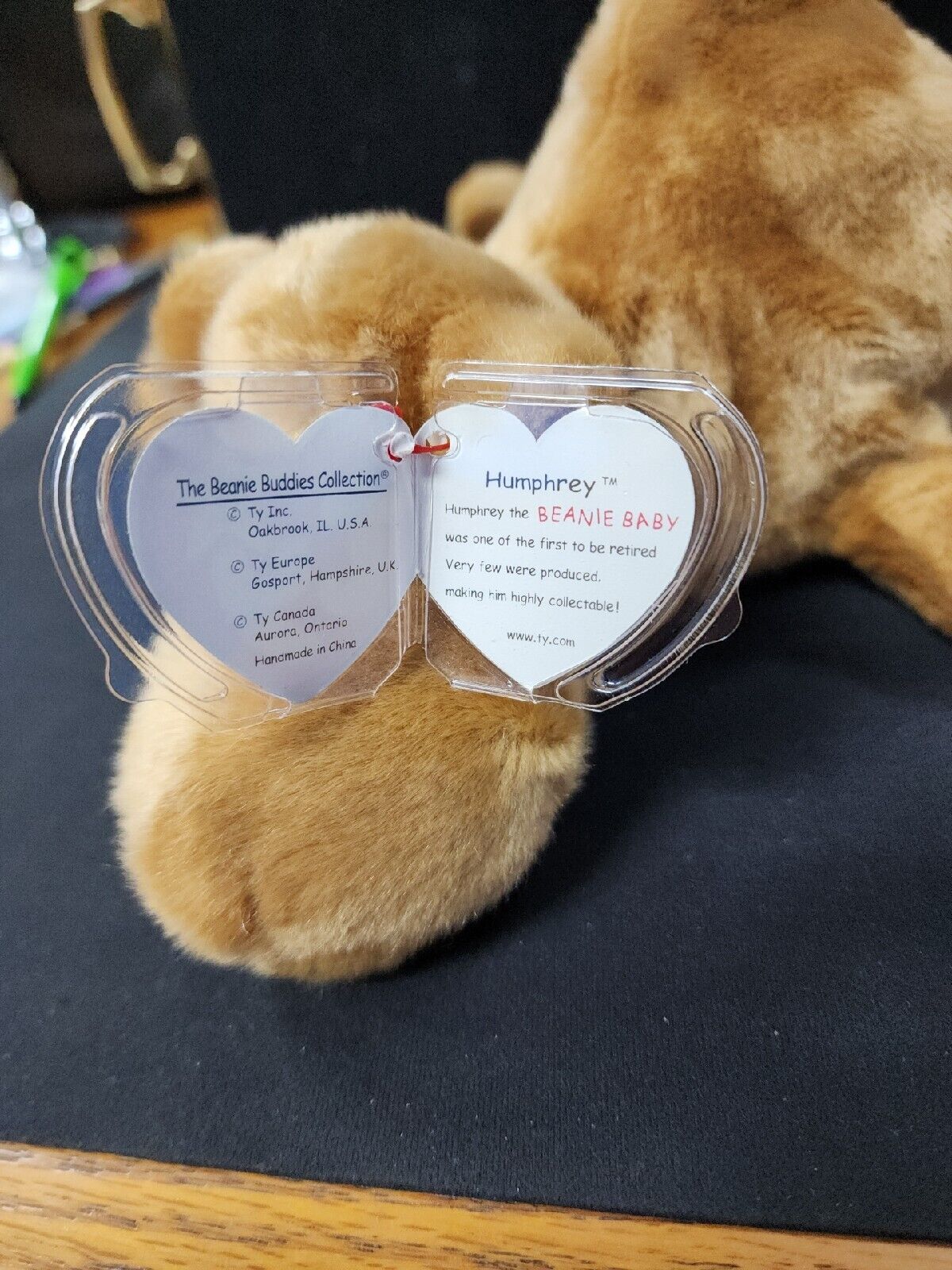 Original 1998 Beanie Buddies TY Humphrey The Camel Beanie Baby Plush With TAG