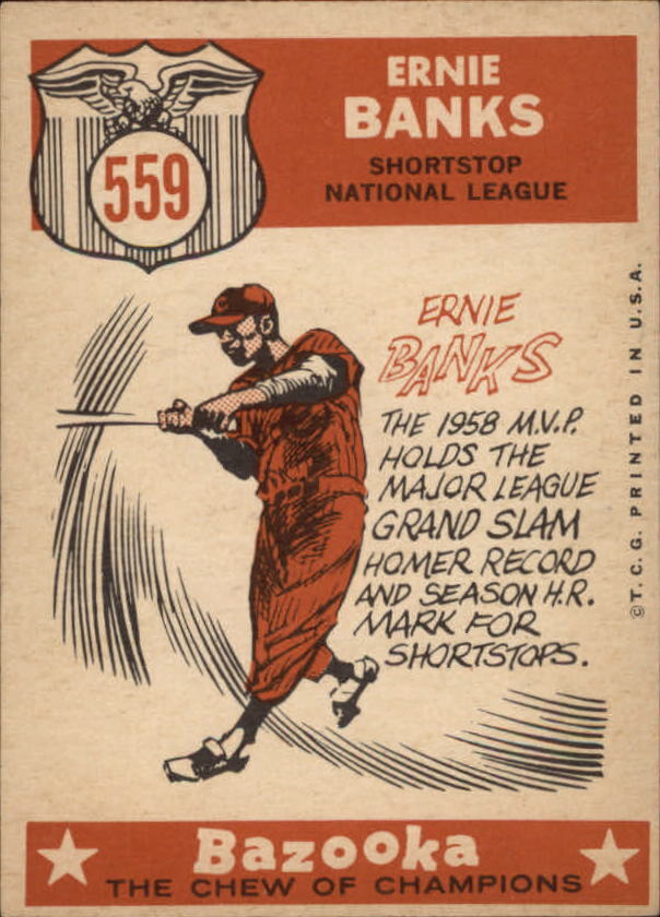 1959 Topps #559 Ernie Banks AS - NM