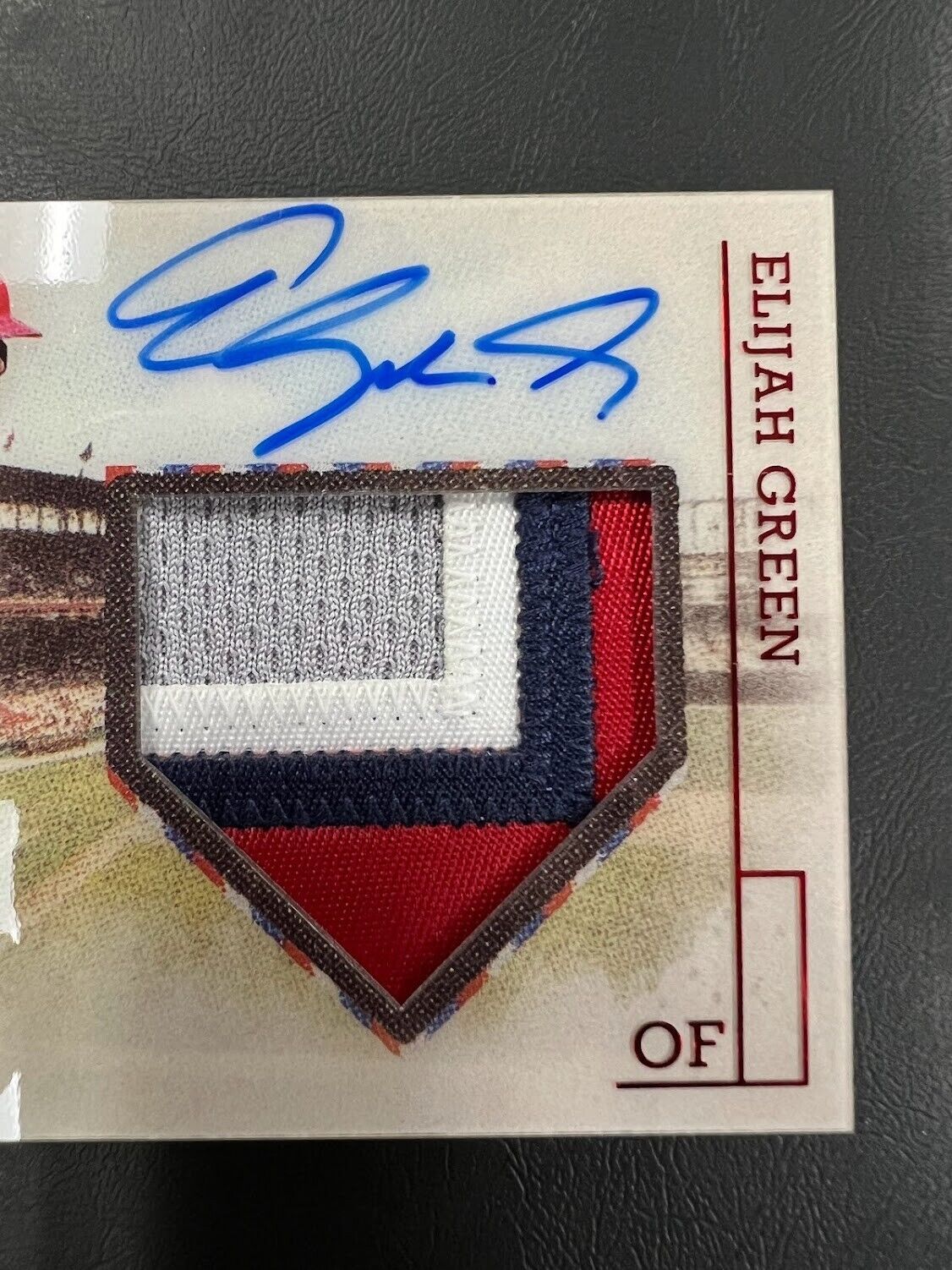 2023 Panini Chronicles America’s Pastime 4 Color Patch Auto Elijah Green #7/10 J