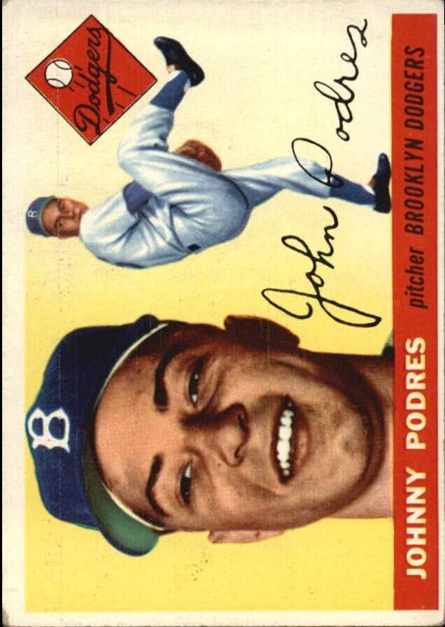1955 Topps #25 Johnny Podres - NM