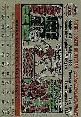 1956 Topps #281 Art Houtteman - NM