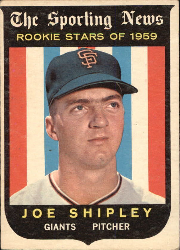 1959 Topps #141 Joe Shipley RS RC - VgEx+