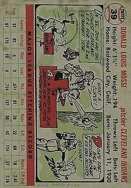 1956 Topps #39 Don Mossi - NM