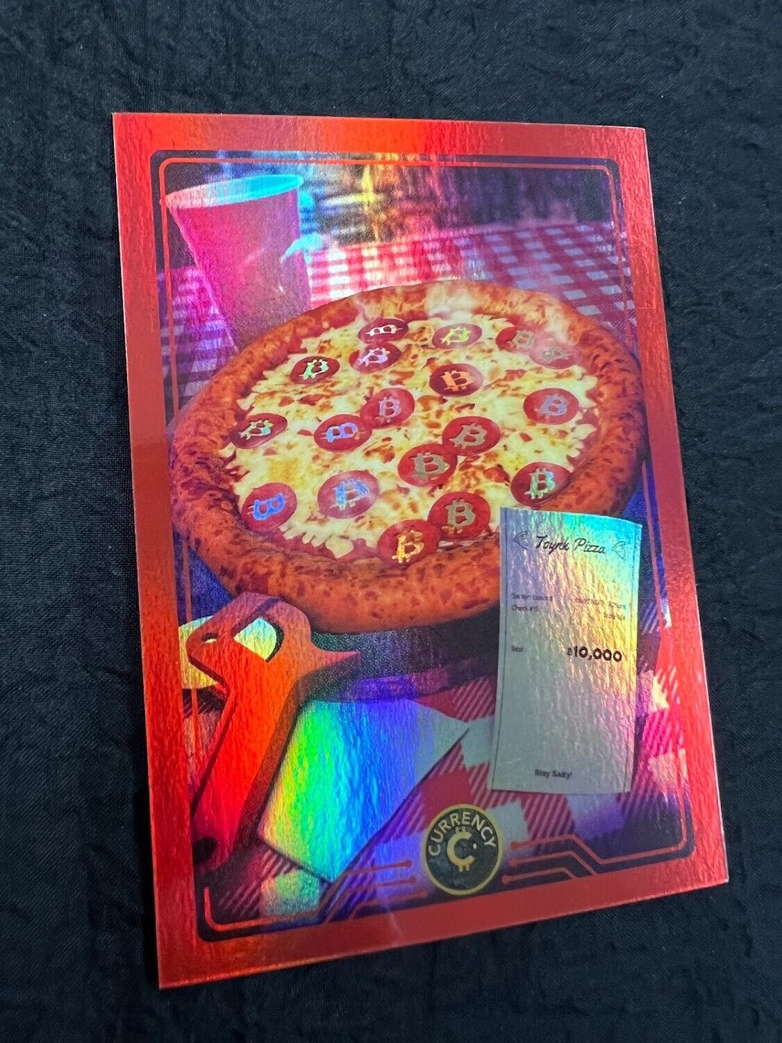 MAY 22nd PIZZA DAY #19 2022 Cardsmiths Currency 1st Ed. CRYSTAL SPARKLE Holo