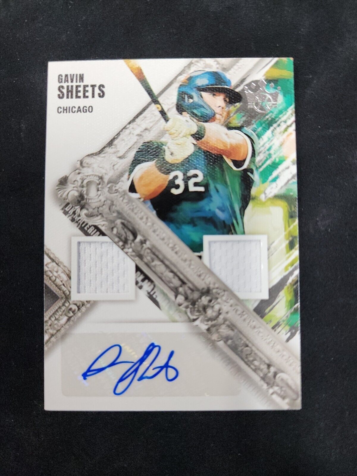 2022 Diamond Kings Gavin Sheets Dual Patch Auto Chicago White Sox