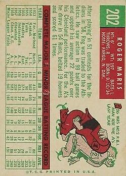 1959 Topps #202 Roger Maris - NM