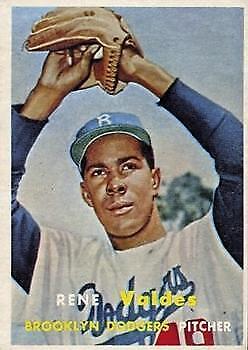 1957 Topps #337 Rene Valdes RC - Vg+