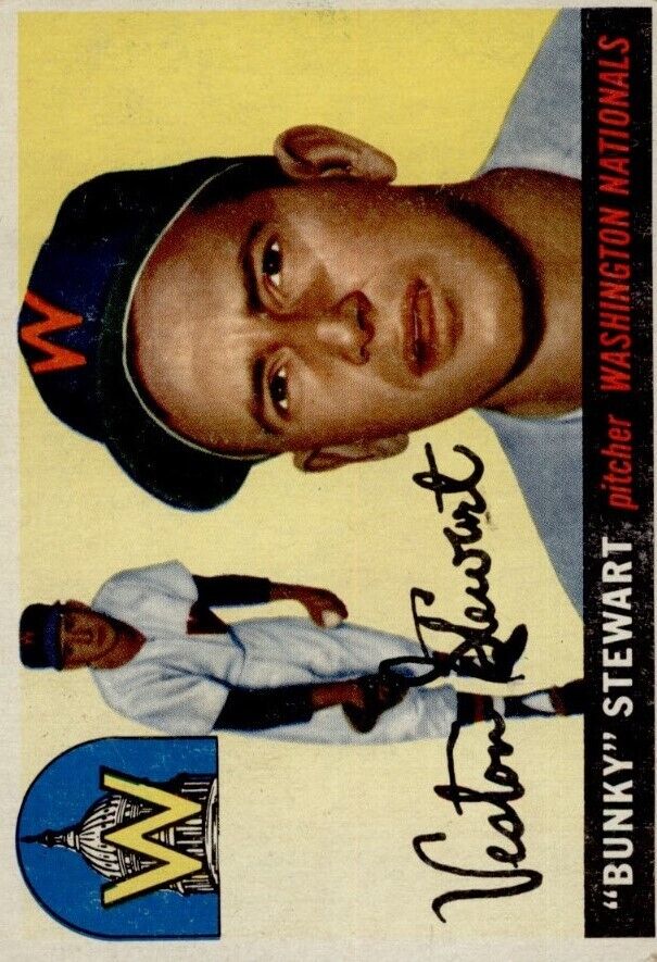 1955 Topps #136 Veston Bunky Stewart RC - NM