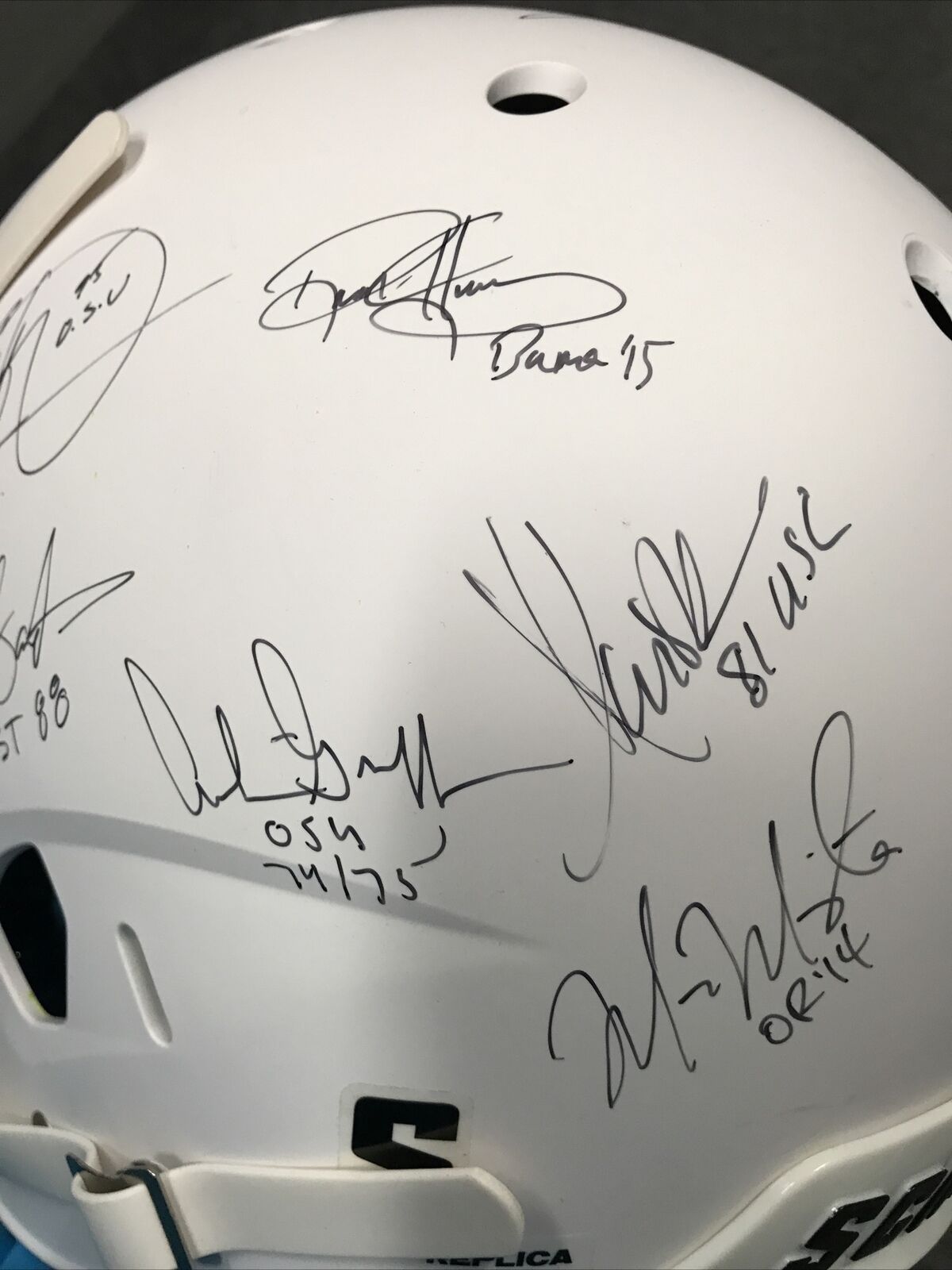 Heisman Trophy Autographed Multi Signed Full-Size Schutt Helmet 24 Sigs. C.O.A