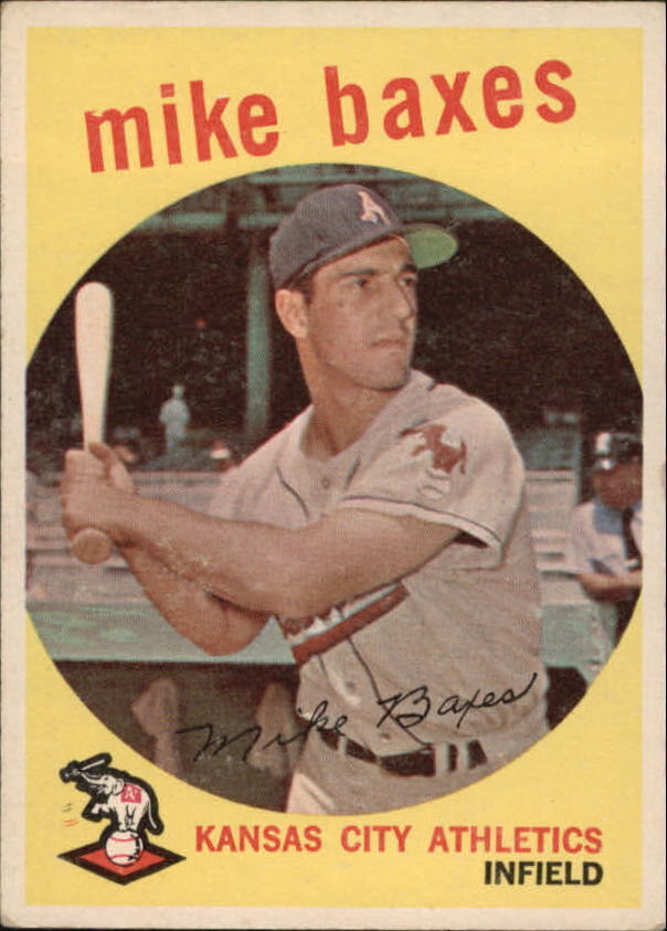 1959 Topps #381 Mike Baxes - NM