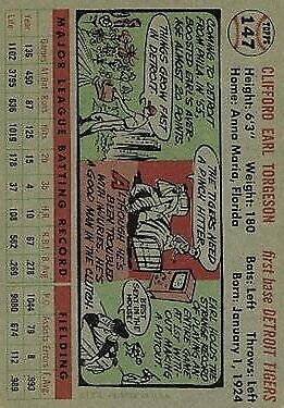 1956 Topps #147 Earl Torgeson - NM