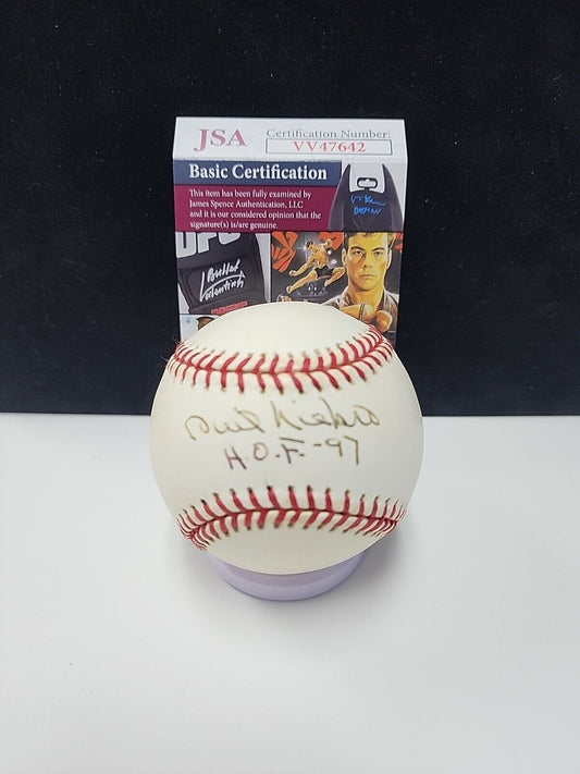 PHIL NIEKRO Autographed Signed ROMLB Baseball Braves HOF Inscription JSA Ball