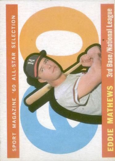1960 Topps #558 Eddie Mathews AS - Ex+