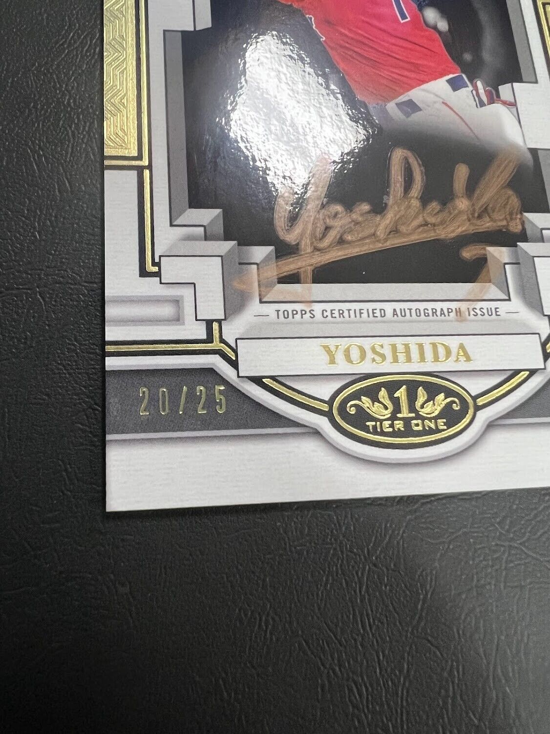 2023 Topps Tier 1 Certified Break Out Auto Yoshida Copper Ink Auto #20/25 J