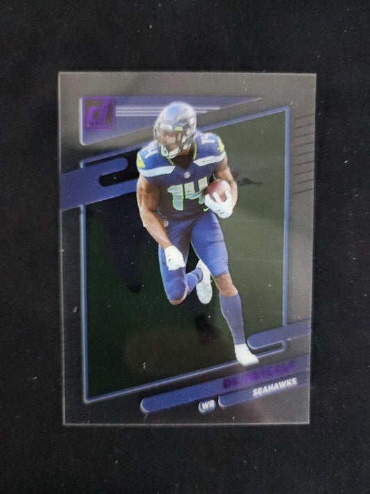 2021 Panini Clearly Donruss Football DK Metcalf #43 Seattle Seahawks Purple