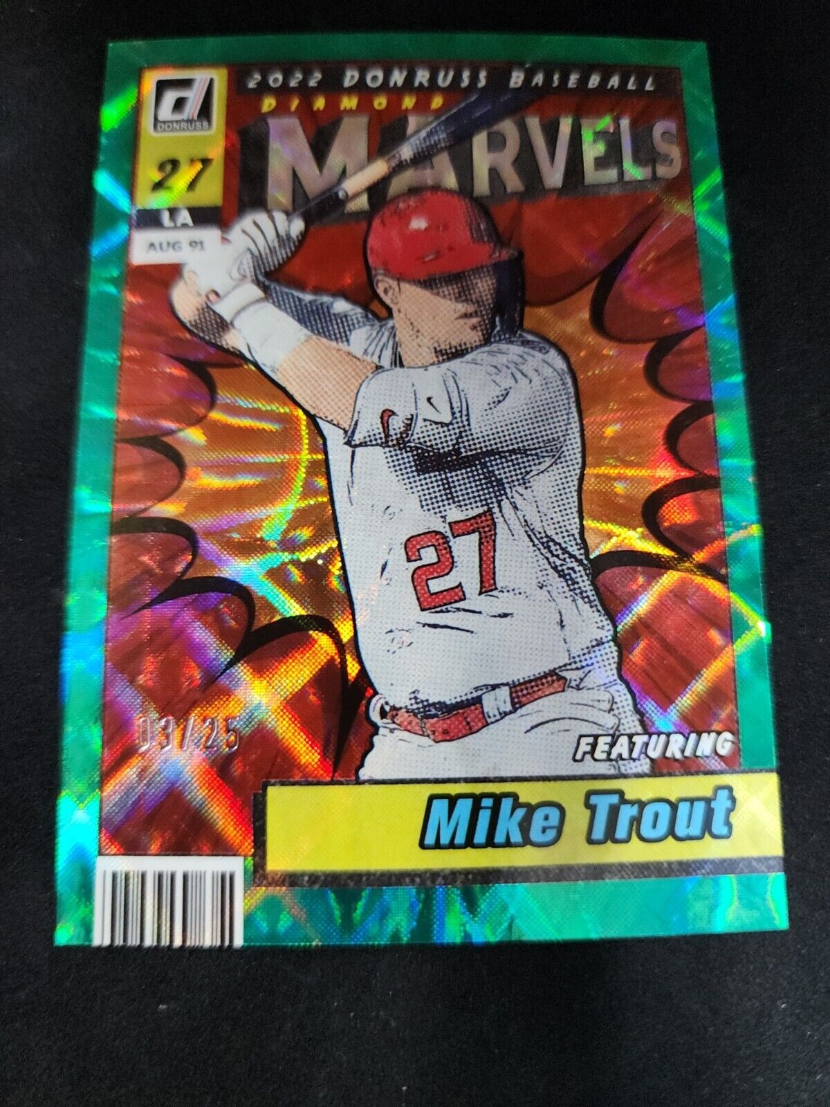 2022 Panini Donruss Mike Trout Marvels 03/25 #M-1