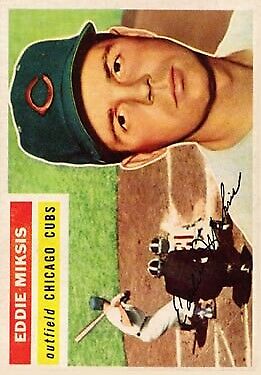1956 Topps #285 Eddie Miksis - NM