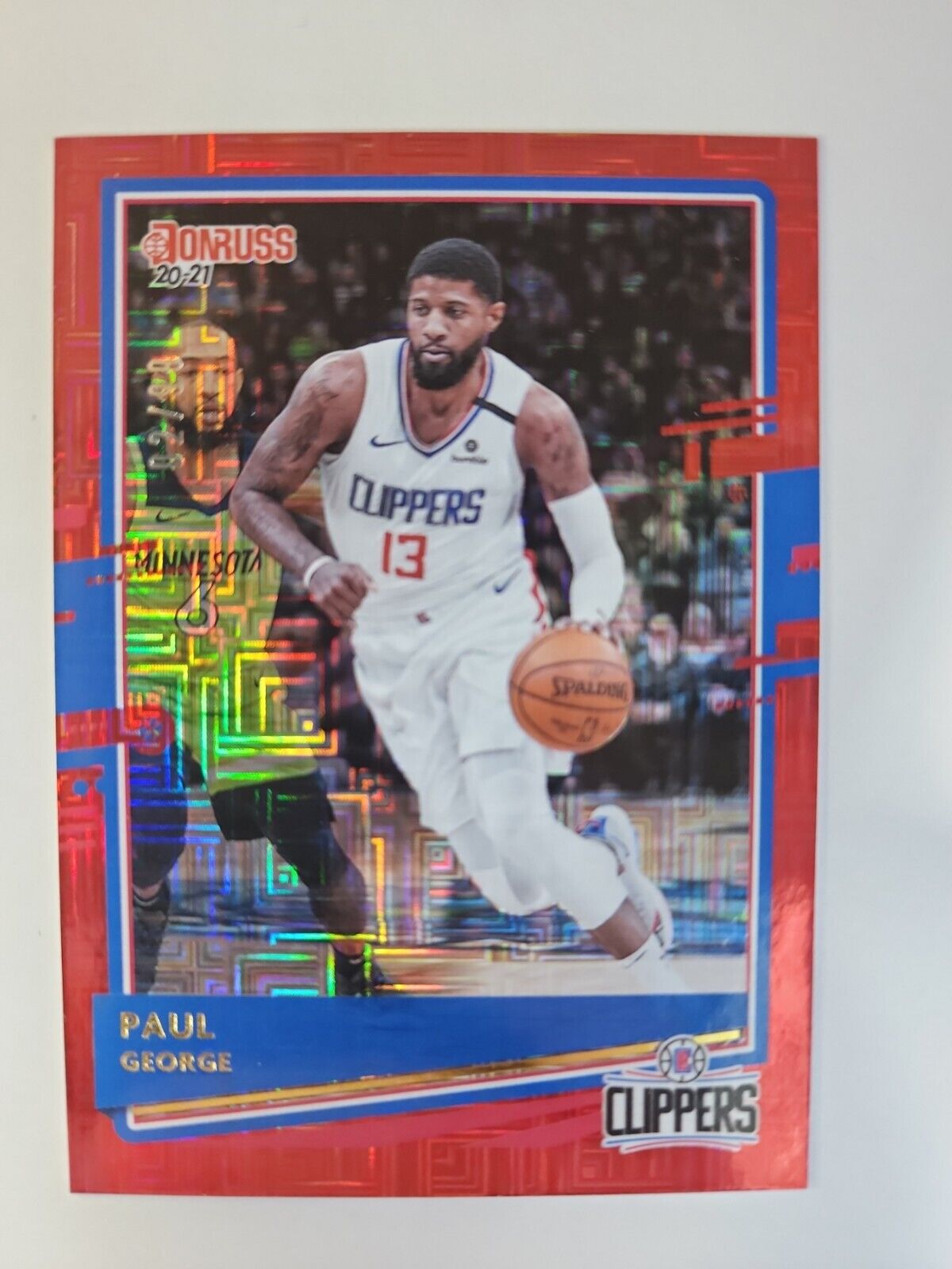 2020-21 Panini Donruss Choice Red Mojo /99 Paul George #55