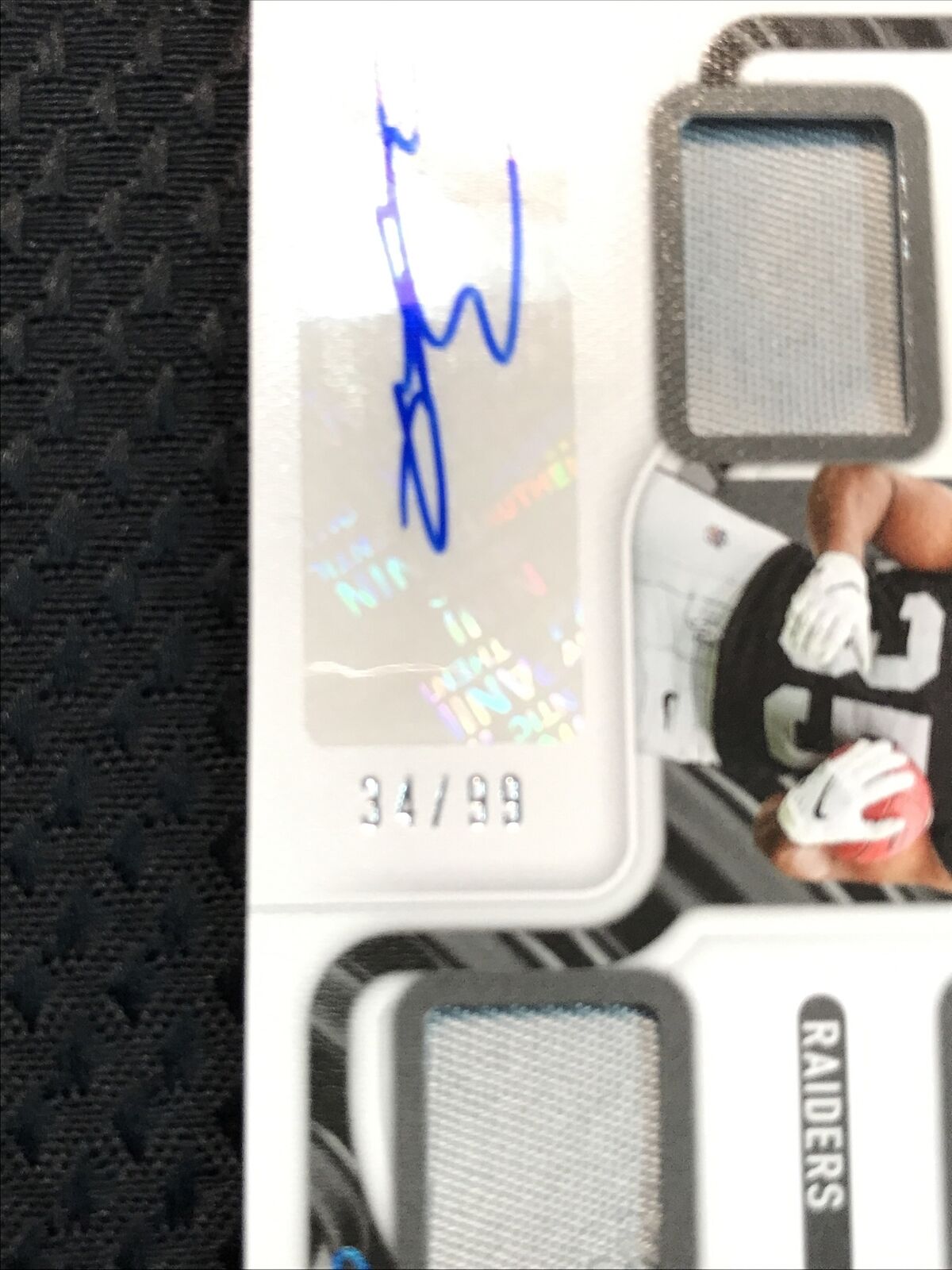 Zamir White 2022 Panini Absolute Rookie Premiere Materials Patch Auto /99