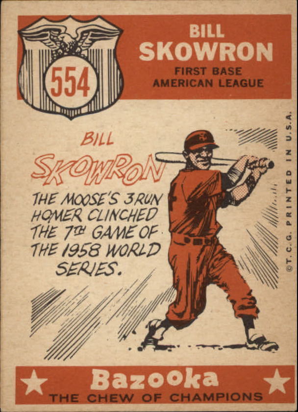 1959 Topps #554 Bill Skowron AS - NM