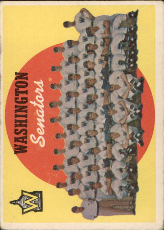 1959 Topps #397 Washington Senators CL - NM