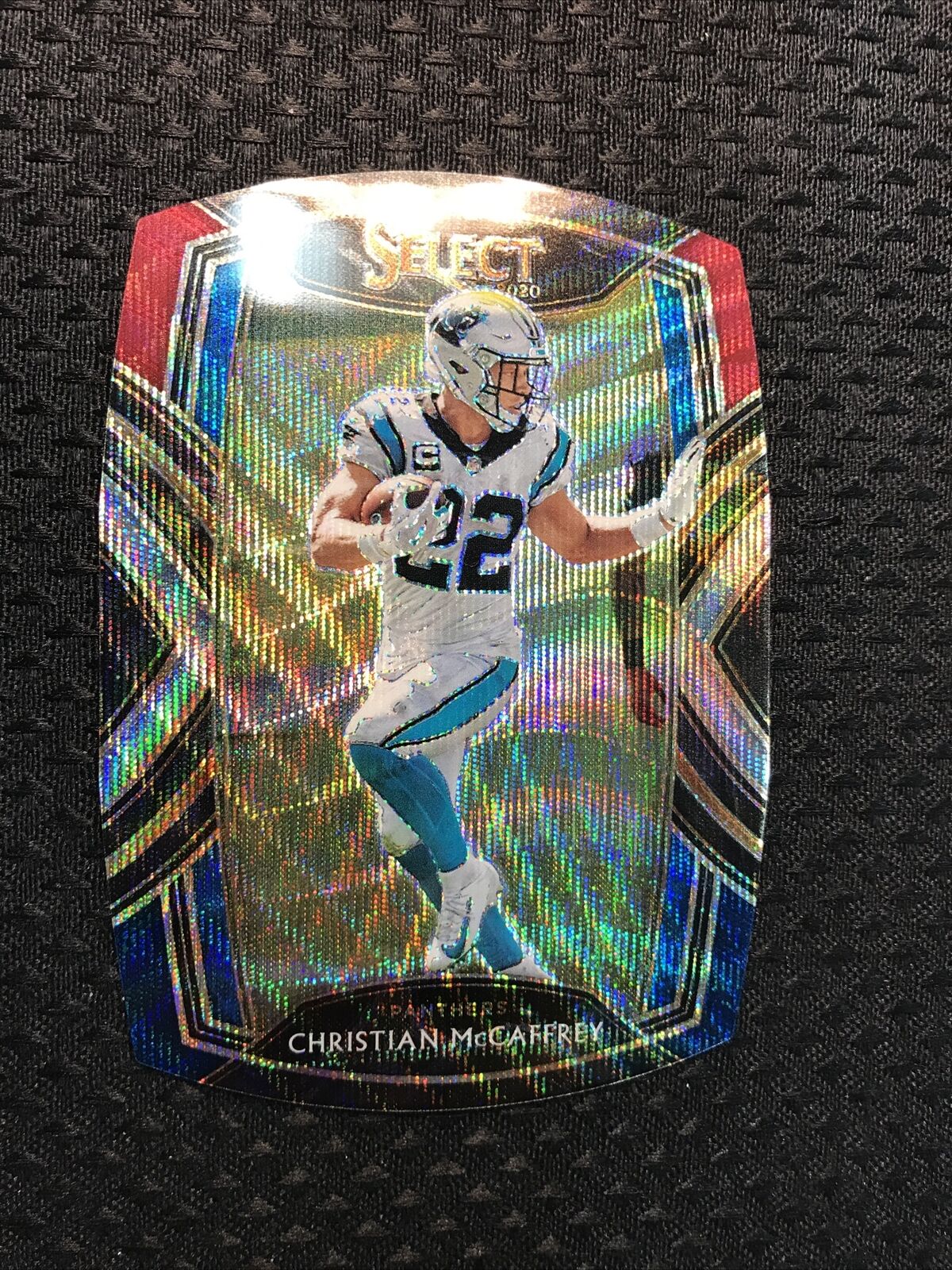 2020 Select CHRISTIAN MCCAFFREY TRI COLOR die cut CLUB level Wave #207