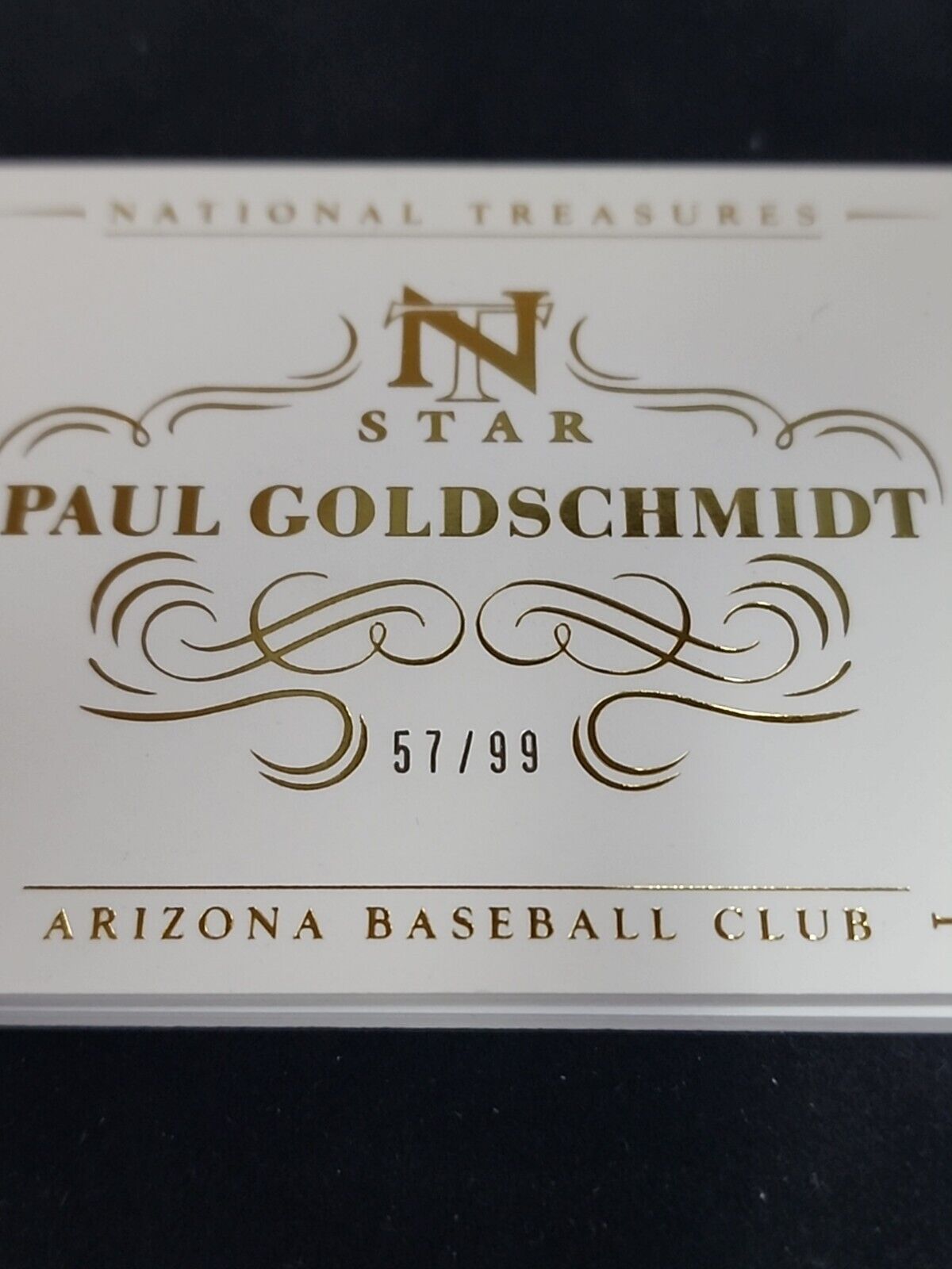 Paul Goldschmidt 2014 Panini National Treasures Star Booklet Jersey #'d/99 MVP