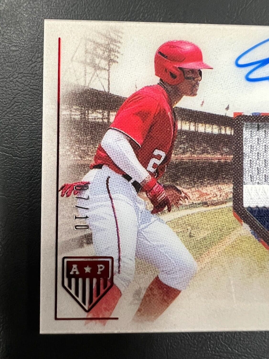 2023 Panini Chronicles America’s Pastime 4 Color Patch Auto Elijah Green #7/10 J