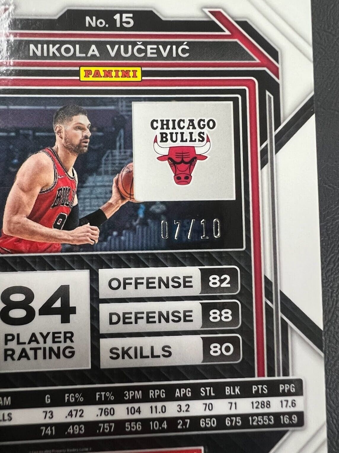 2022-23 Panini Prizm Monopoly NIKOLA VUCEVIC SSP GOLD 07/10 NO.15 J