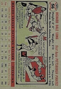 1956 Topps #56 Dale Long - NM