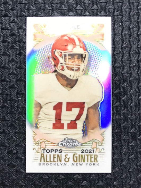 Jaylen Waddle 2021 Topps MINI CHROME REFRACTOR ALLEN & GINTER - Miami Dolphins