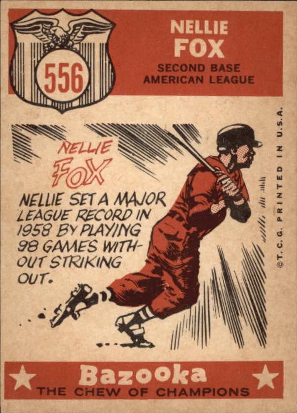 1959 Topps #556 Nellie Fox AS - NM