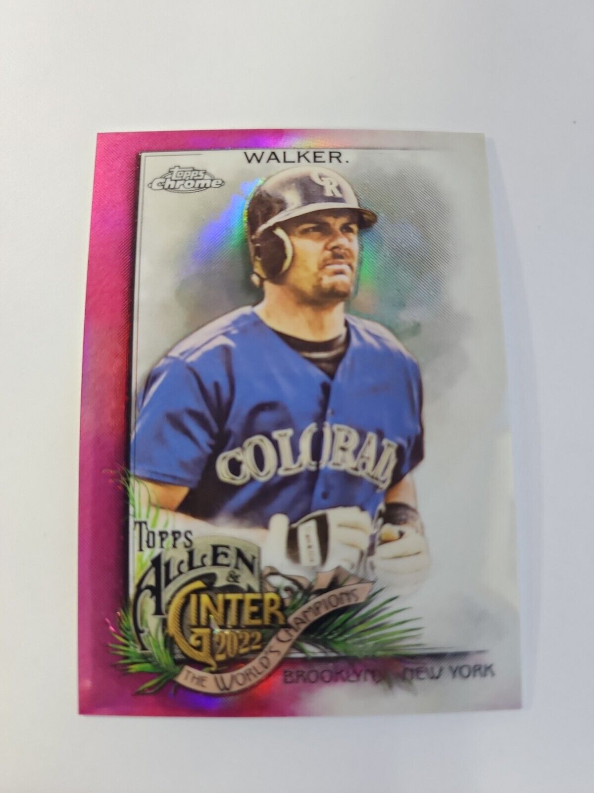 2022 Topps Allen & Ginter Chrome Magenta Parallel /199 Larry Walker