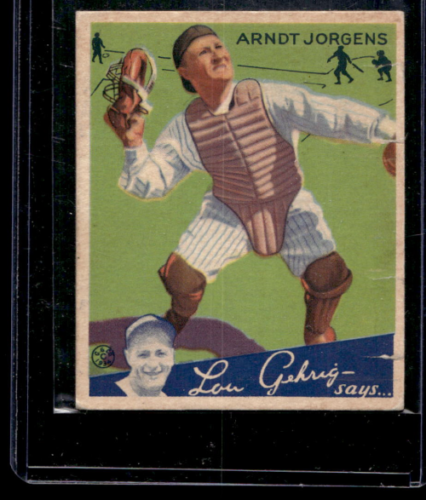 1934 Goudey #72 Arndt Jorgens RC - VG
