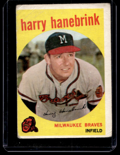 1959 Topps #322A Harry Hanebrink Traded - NM