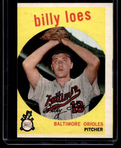 1959 Topps #336A Billy Loes With traded line - NM