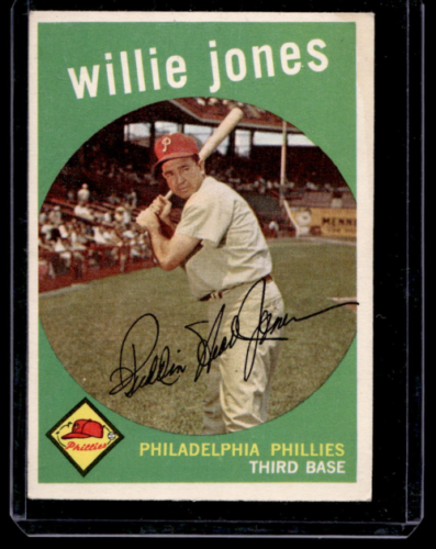 1959 Topps #208A Willie Jones GB - NM