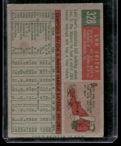 1959 Topps #328 Lou Skizas - NM